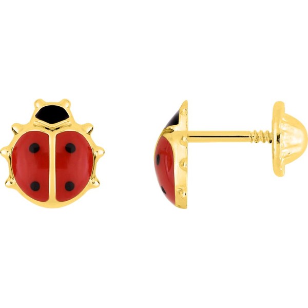 Boucles Coccinelle 18K