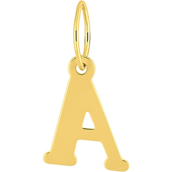 Pendentif Lettre A en Or 18K