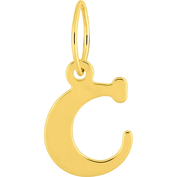 Pendentif Lettre C en Or 18K