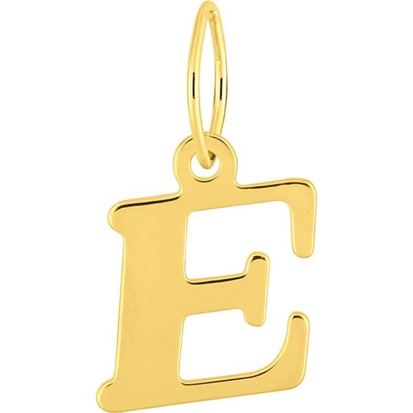 Pendentif Lettre E en Or 18K