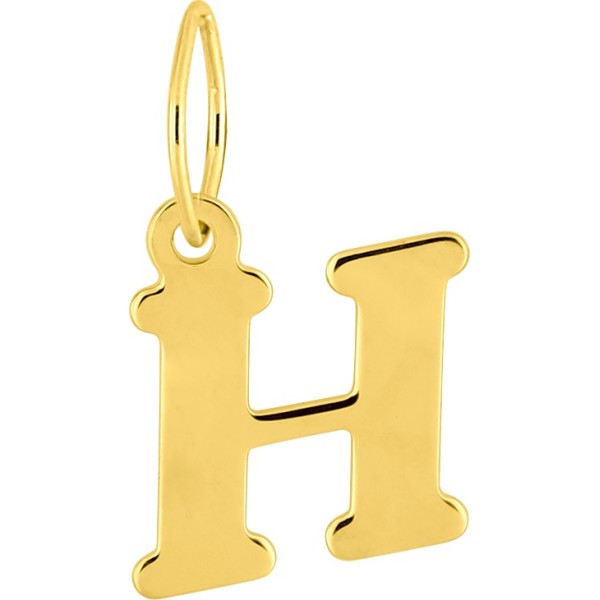 Pendentif Lettre H en Or 18K