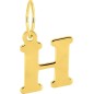 Pendentif Lettre H en Or 18K