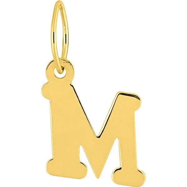 Pendentif Lettre M en Or 18K