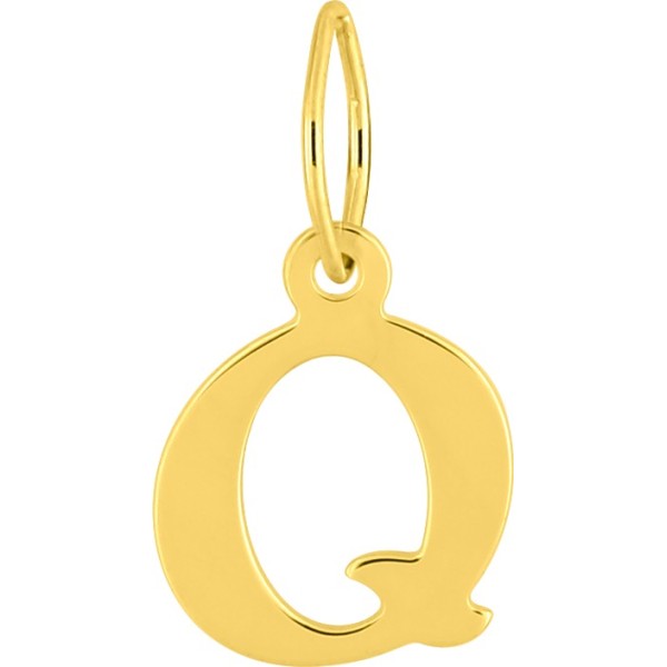 Pendentif Lettre Q en Or 18K