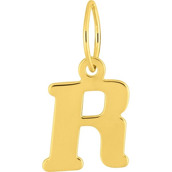 Pendentif Lettre R en Or 18K