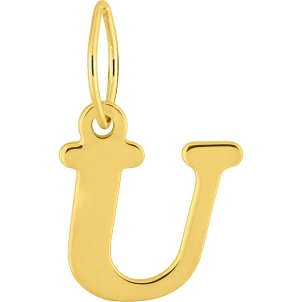 Pendentif Lettre U en Or 18K